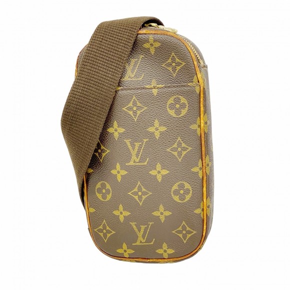 Louis Vuitton Ganjou Brown Pochette Bag Body Monogram - Picture 1 of 9